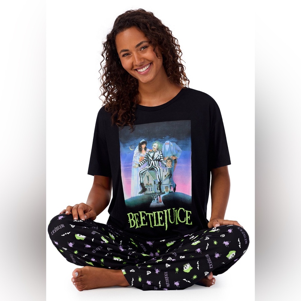 Beetlejuice Pajamas- 2 piece set NWT